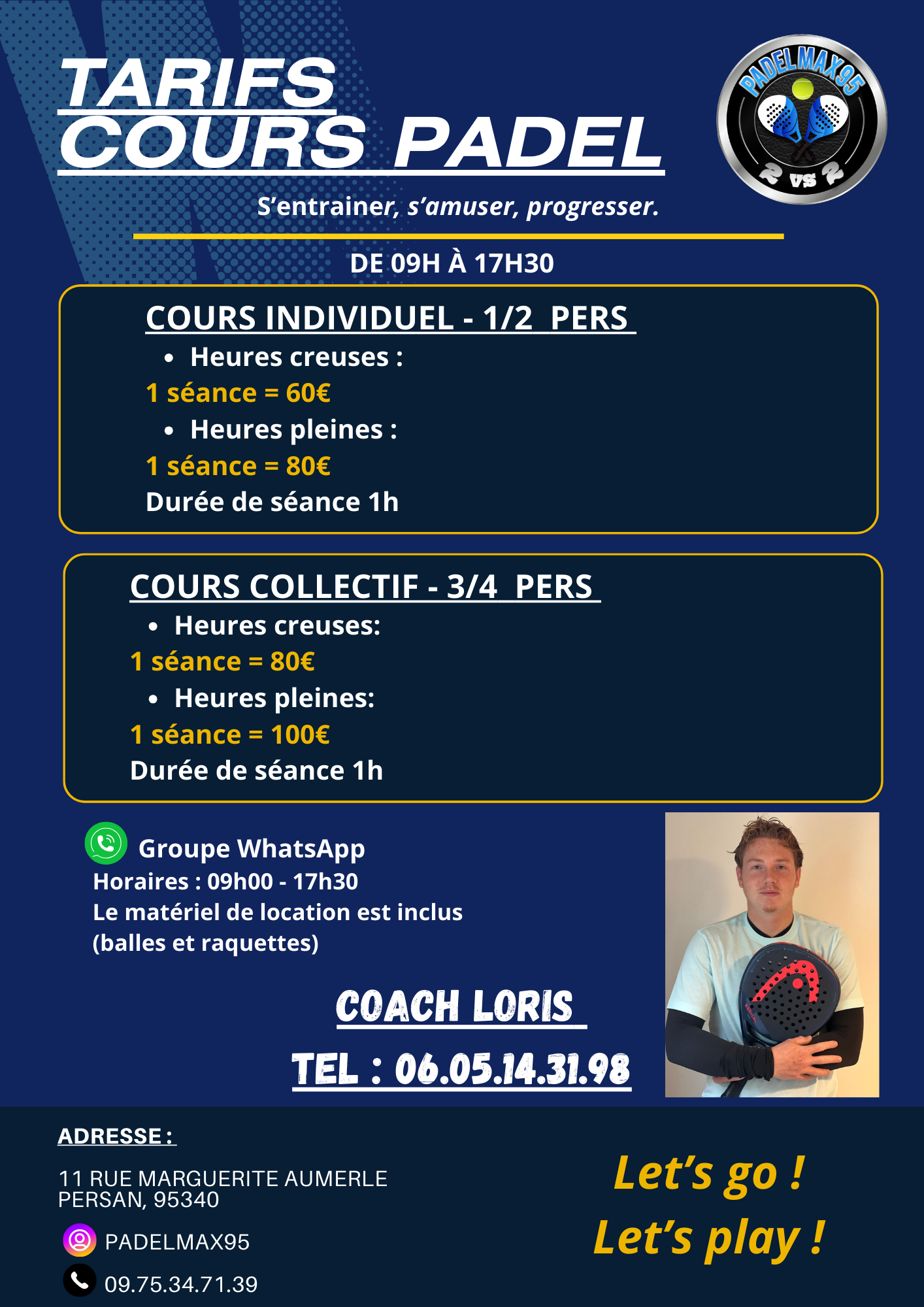 TARIFS COURS PADEL -2